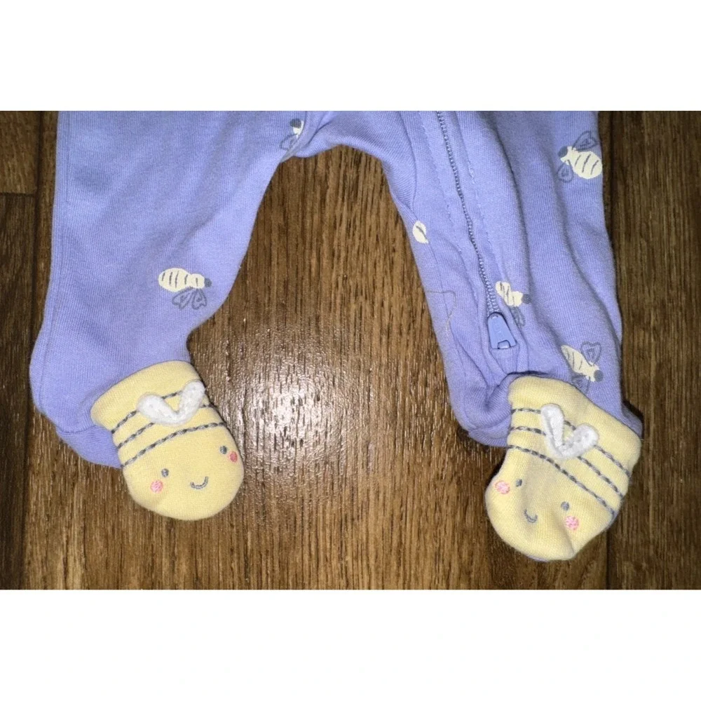 Child Of Mine Baby Girl Preemie Sleeper Bumble Bee Outfit Footie Reborn‎ Doll